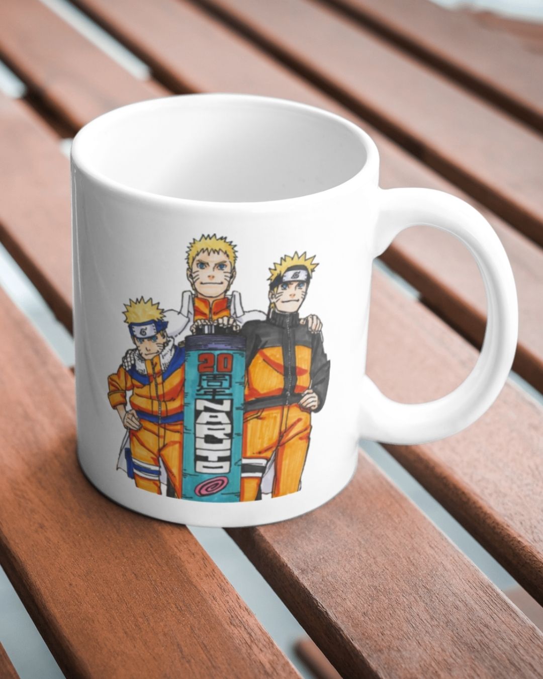 Caneca Naruto – Edição 20 Anos (Três Eras)